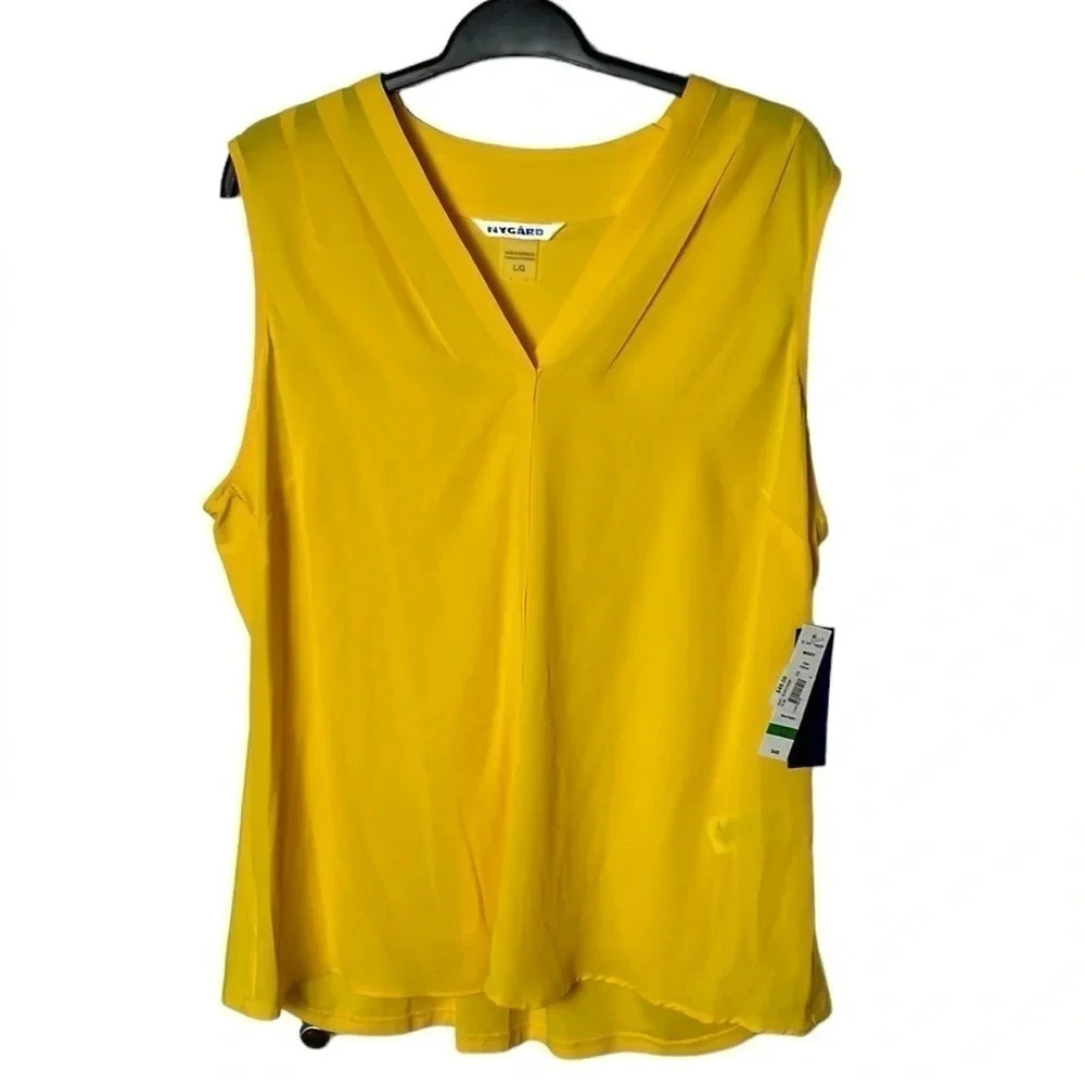 Y2K NWT Nygard blouse ,S/M &L , sheer smock,sleeveless chiffon type blouse.EC - Picture 2 of 10